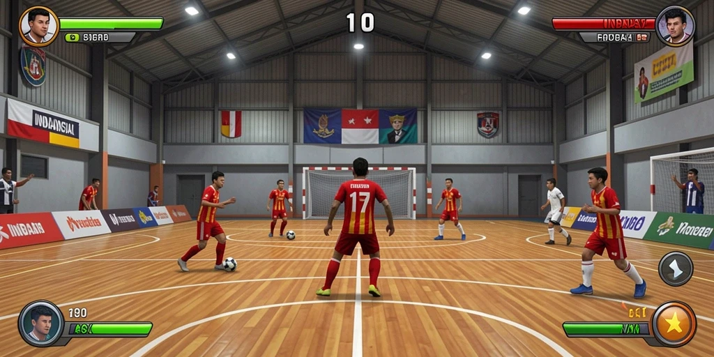 Screenshot menampilkan karakter utama dalam aksi.
