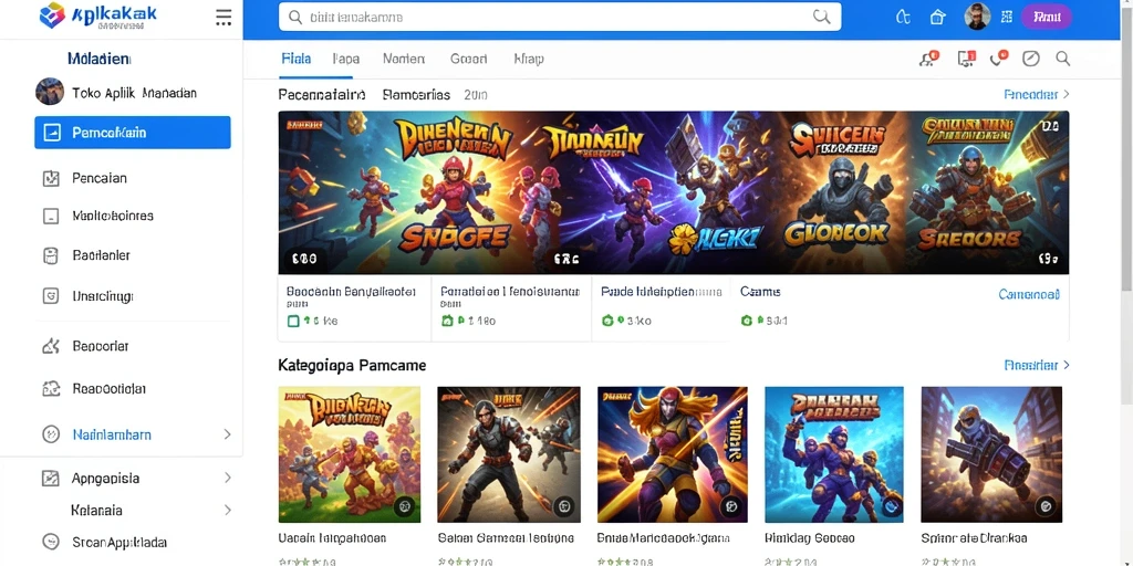 Tampilan grafis yang memukau dari permainan slot.