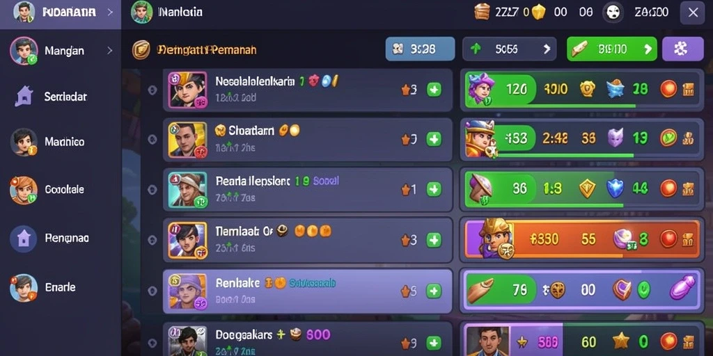 Tangkapan layar yang menunjukkan gameplay menantang di setiap level.